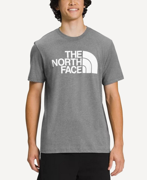 Футболка S/S Half Dome Tee (Мужской; M; medium grey heather/white)